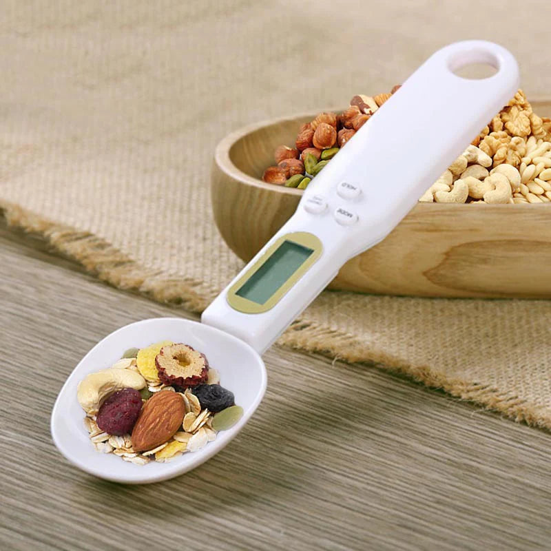LCD Digital Kitchen Scale Spoon – Electronic Food Weight Measuring Tool for Grams, Coffee, Tea & Sugar
