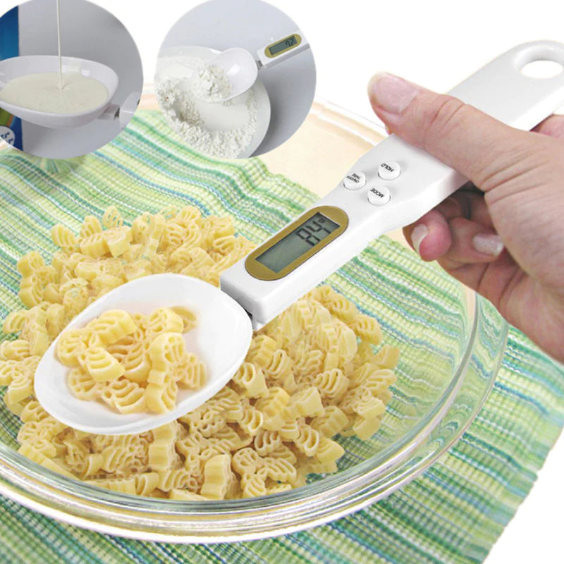 LCD Digital Kitchen Scale Spoon – Electronic Food Weight Measuring Tool for Grams, Coffee, Tea & Sugar